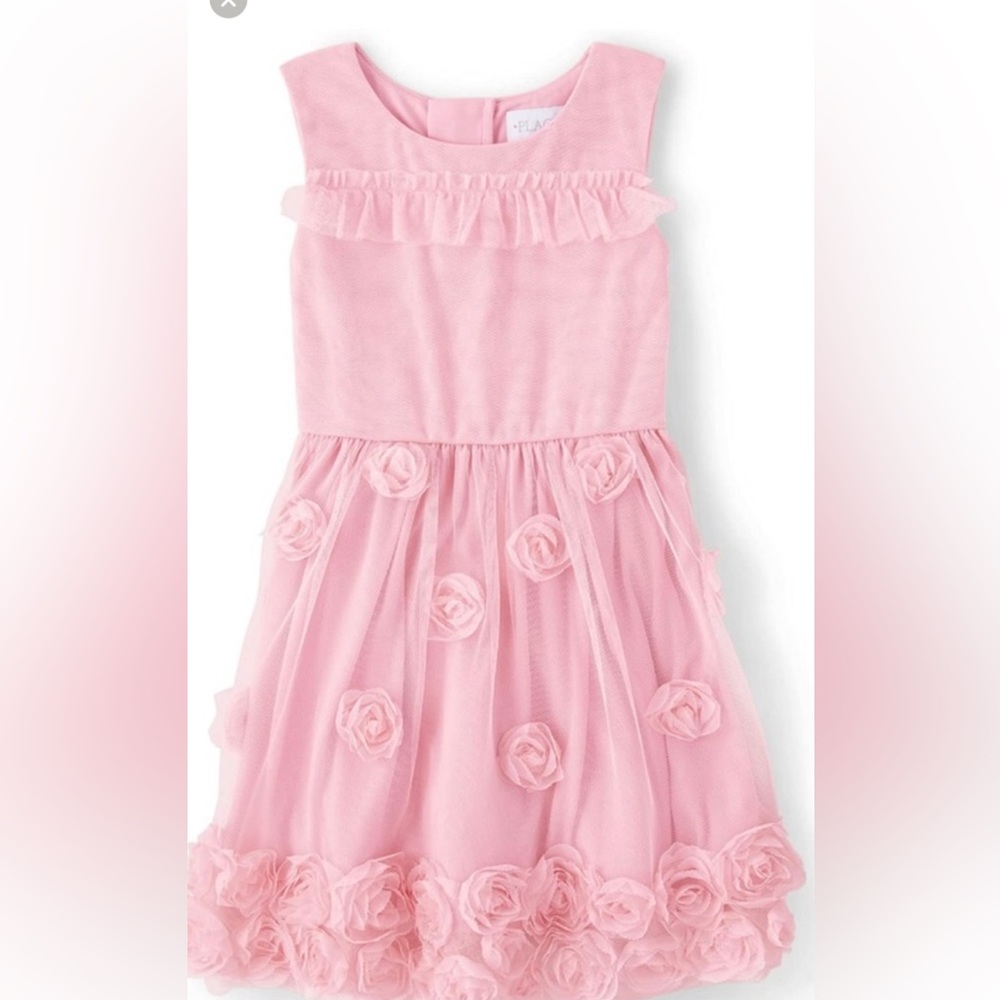 Girls floral dress with chiffon/ Easter dress